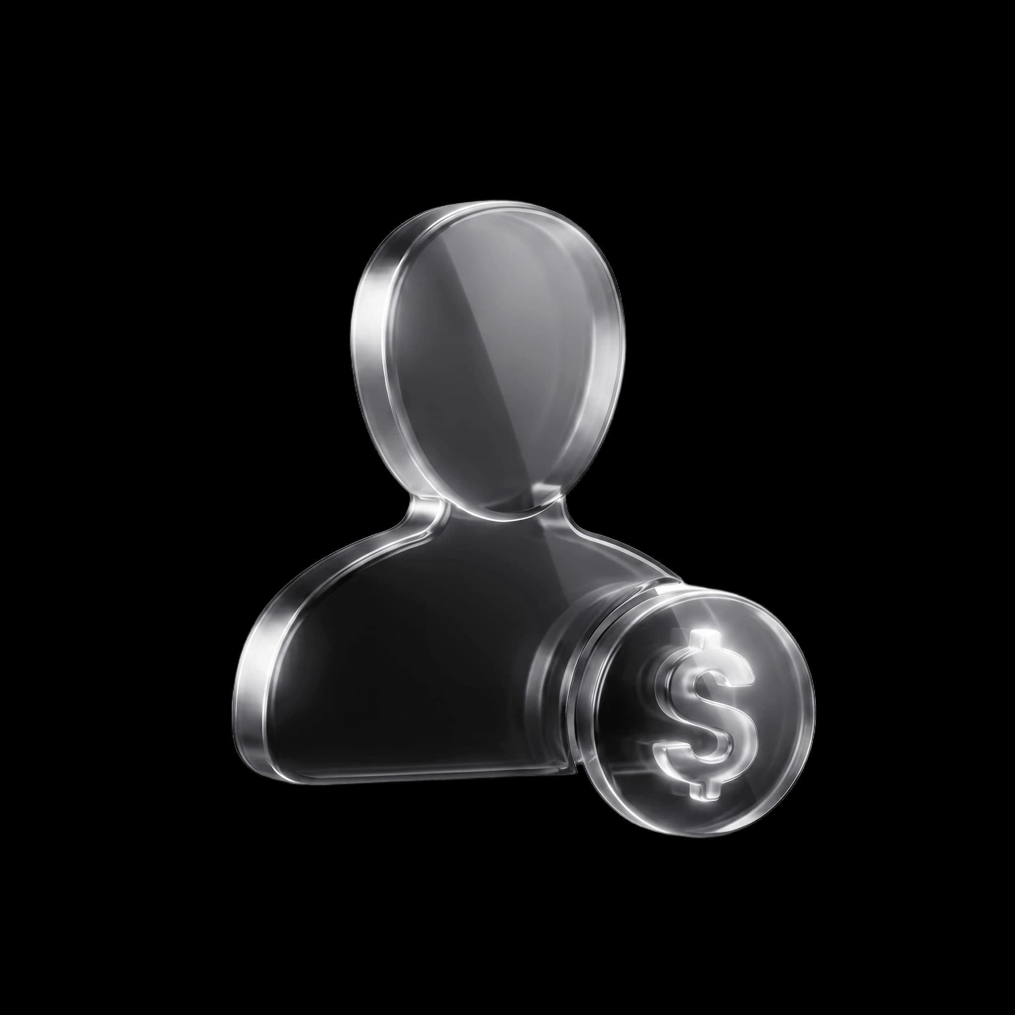 Sphère de verre représentant l'audience d'un créateur